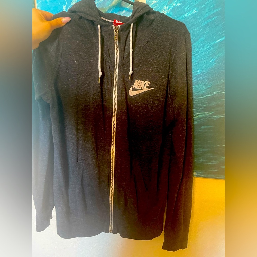 Nike Black Zip-Up Hoodie